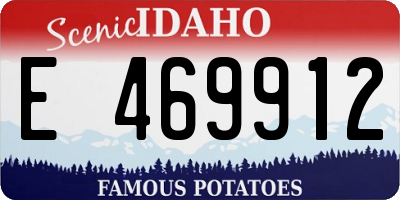 ID license plate E469912
