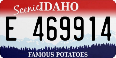 ID license plate E469914