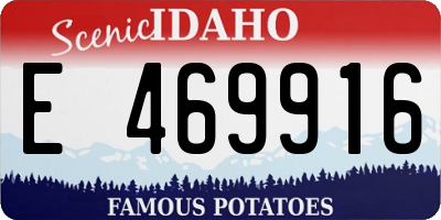 ID license plate E469916