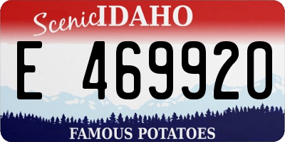 ID license plate E469920