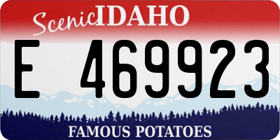 ID license plate E469923