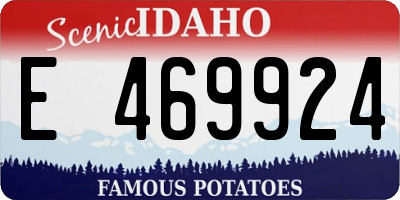 ID license plate E469924