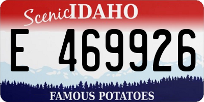 ID license plate E469926