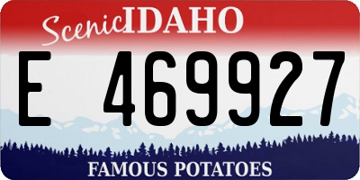 ID license plate E469927