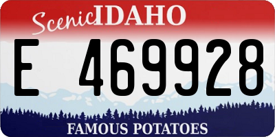 ID license plate E469928