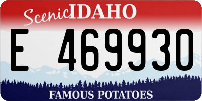 ID license plate E469930
