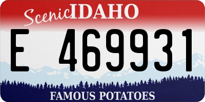 ID license plate E469931