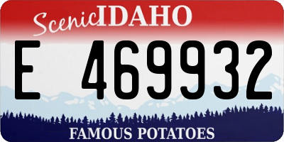 ID license plate E469932