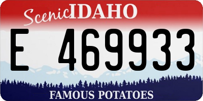 ID license plate E469933
