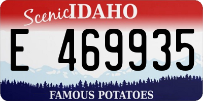 ID license plate E469935