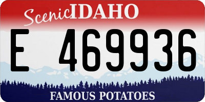 ID license plate E469936