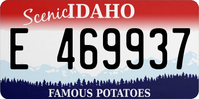 ID license plate E469937