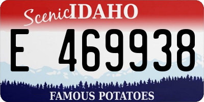 ID license plate E469938