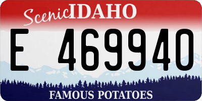 ID license plate E469940