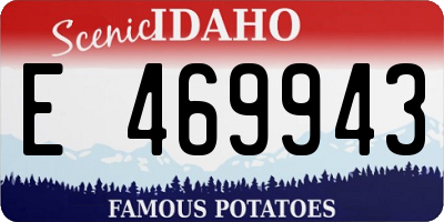 ID license plate E469943