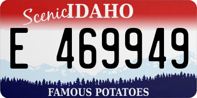 ID license plate E469949