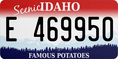 ID license plate E469950