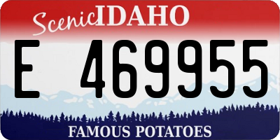 ID license plate E469955