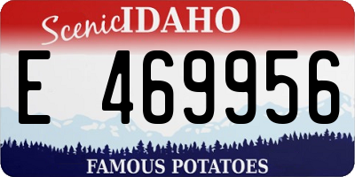 ID license plate E469956