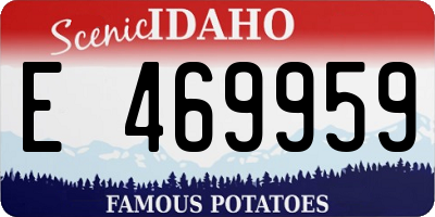 ID license plate E469959