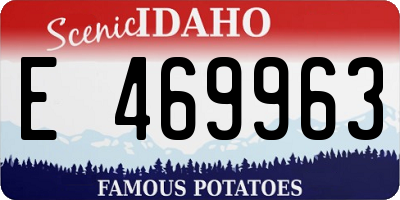 ID license plate E469963
