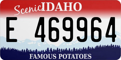 ID license plate E469964