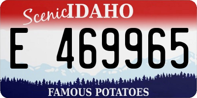 ID license plate E469965