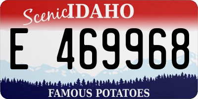 ID license plate E469968