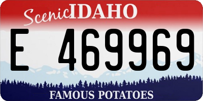 ID license plate E469969