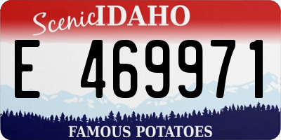 ID license plate E469971