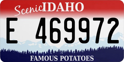 ID license plate E469972