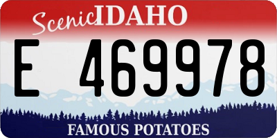 ID license plate E469978
