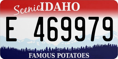 ID license plate E469979