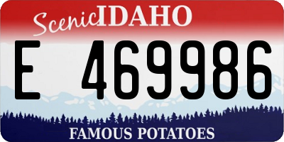 ID license plate E469986