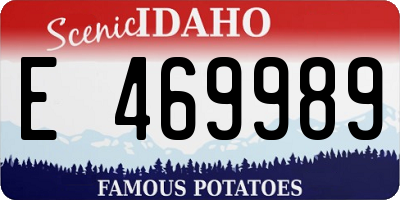 ID license plate E469989