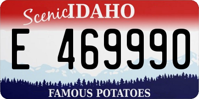 ID license plate E469990