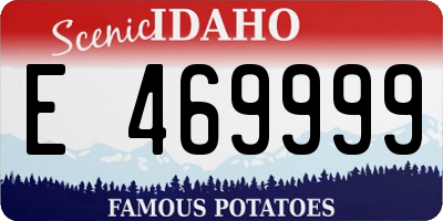 ID license plate E469999