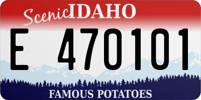 ID license plate E470101
