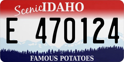 ID license plate E470124