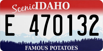 ID license plate E470132