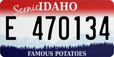 ID license plate E470134