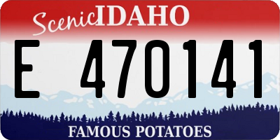 ID license plate E470141