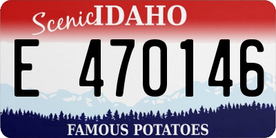 ID license plate E470146