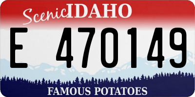 ID license plate E470149