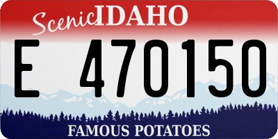 ID license plate E470150