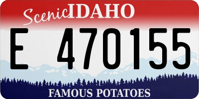 ID license plate E470155