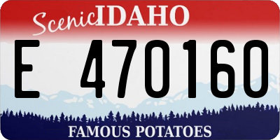 ID license plate E470160