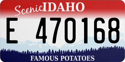 ID license plate E470168