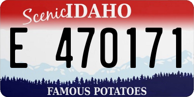 ID license plate E470171