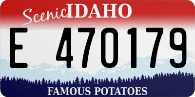 ID license plate E470179